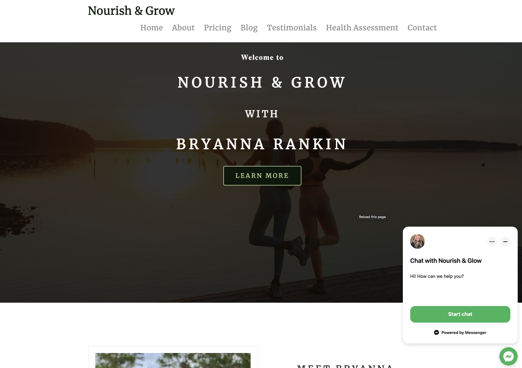 Nourish and Grow Portfolio Image